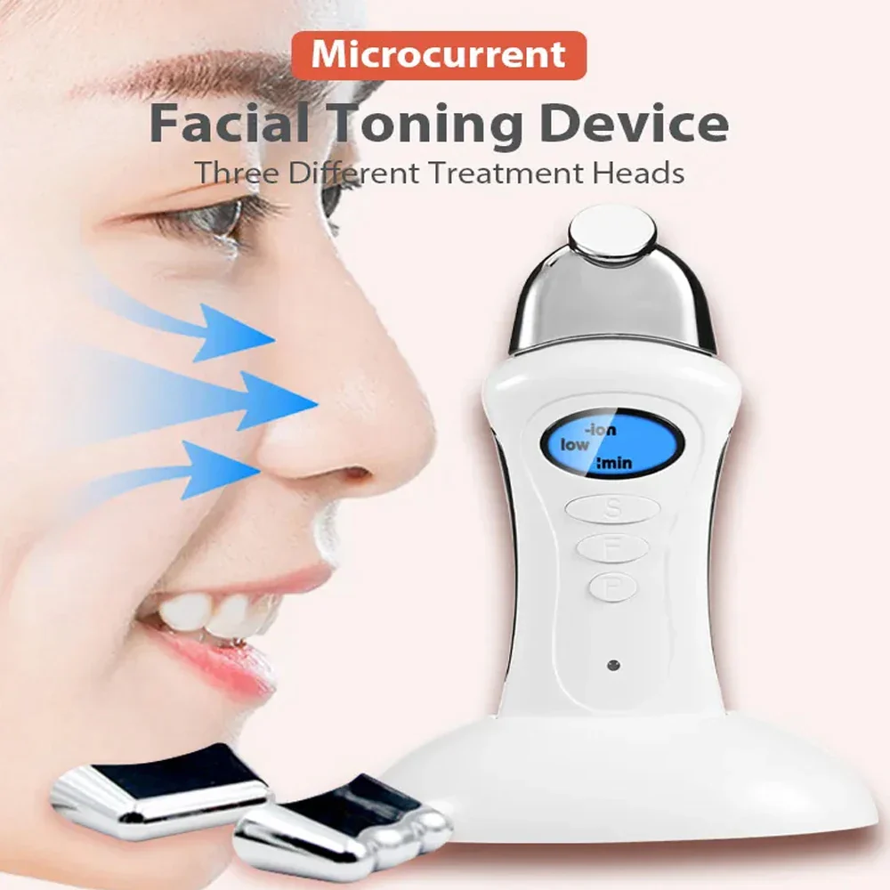 Micro Current Electroporation Galvanic Spa Body Face Lifting Facial Care Machine Skin Whitening Anti Wrinkle Face Beauty Decive - Image 2