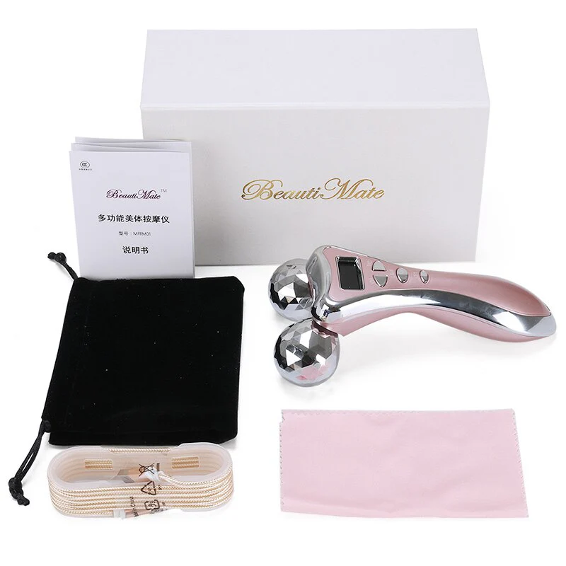 Micro-current Vibration Y Shape 3D Roller Beauty Massager 360 Rotate Full Massage Face Body Skin Lifting Tighten Wrinkle Remover - Image 5