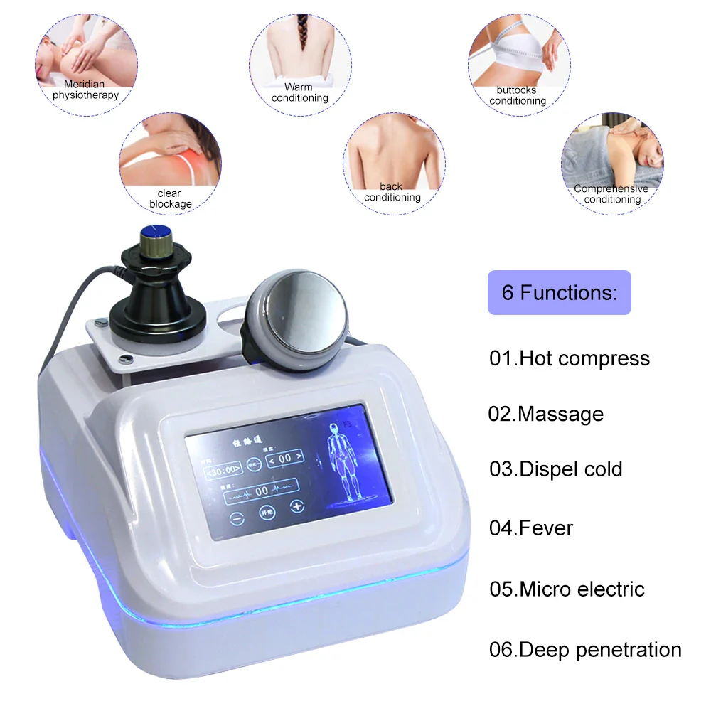 Microcurrent Meridian Machine EMS Body Massage With Heating Lymphatic Drainage Machine Muscle Relax Tools - Image 6