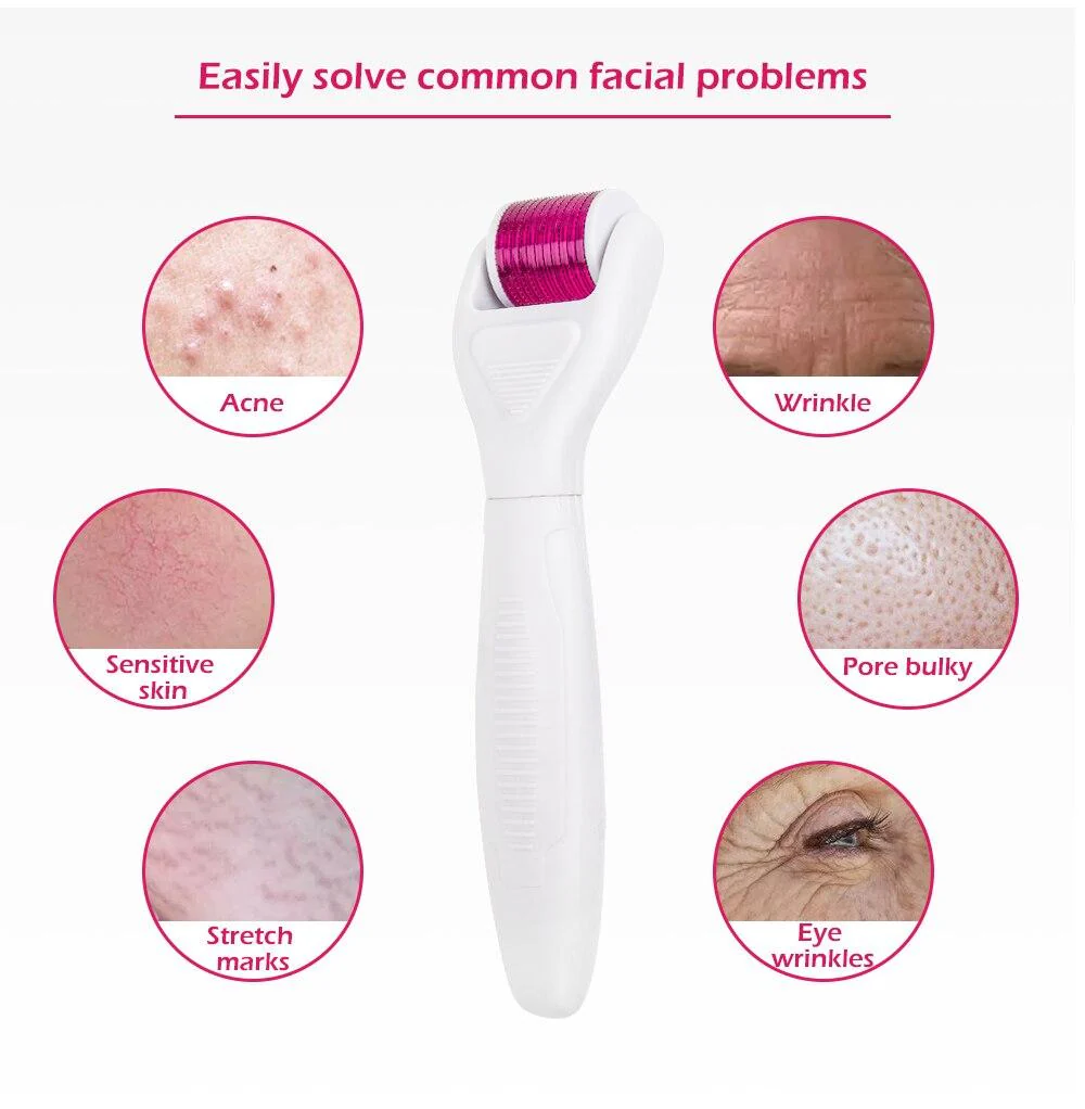 Microneedle Derma Roller Kit for Face 300/720/1200Titanium Derma roller Micro Needle Facial Roller Skin Microdermabrasion Rollor - Image 5