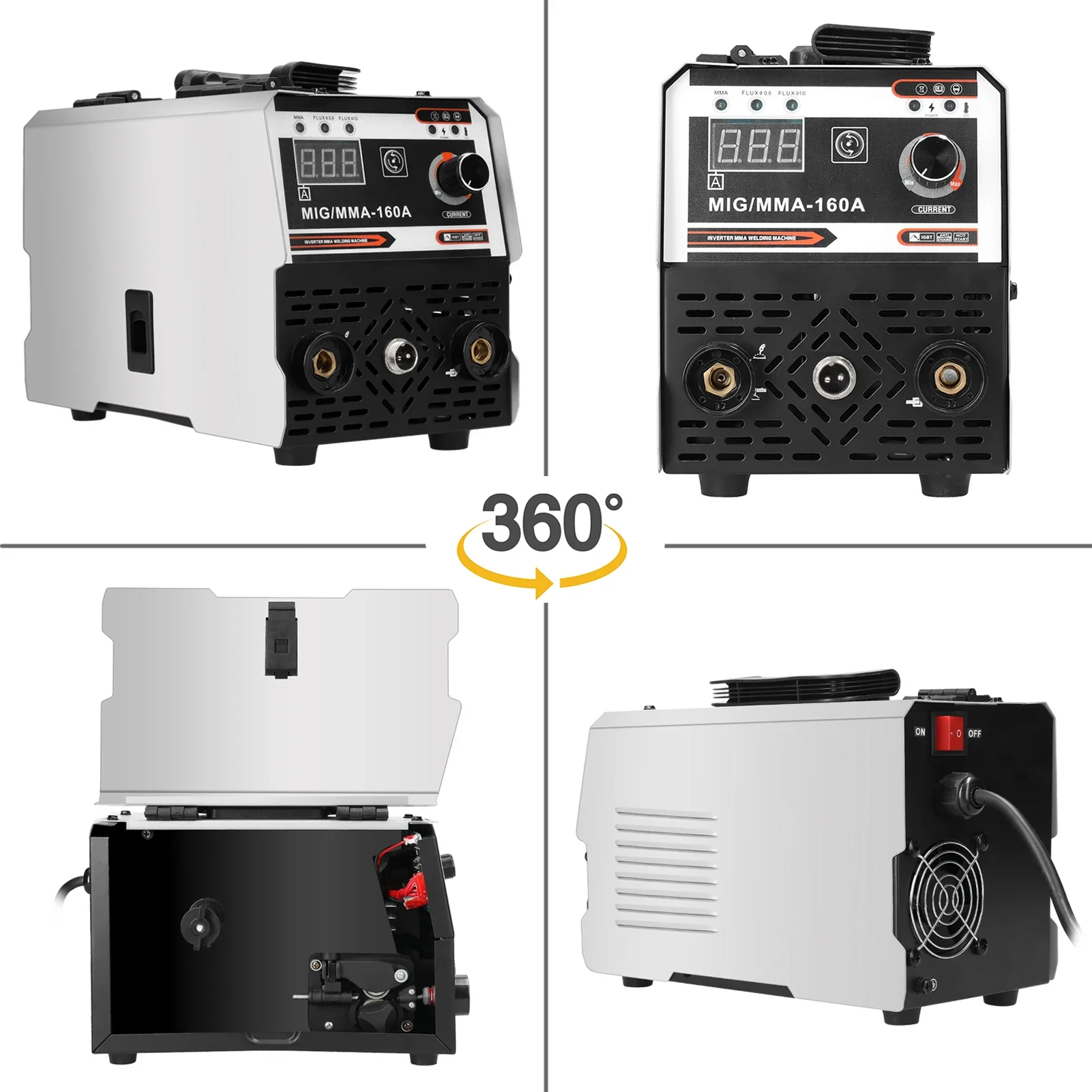 MIG MMA MAG TIG-160C Welding Machine Carbon Dioxide Gases-shelter Manual Welding Multipurpose Direct Current Inverter Welders - Image 5