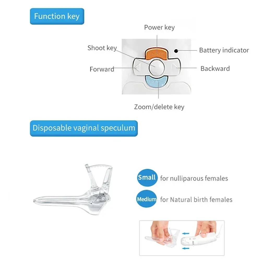 Mini Colposcope with Digital Video for Accurate and Convenient Health Monitoring Optional Monitors Self-testing Accessories - Image 6