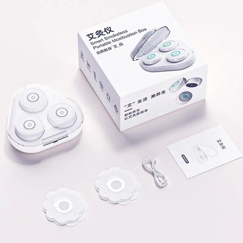 Mini Moxibustion Apparatus Fumigation Portable Rechargeable Heating Massage Smokeless Acupoint Pain Moxibustion Device Moxa - Image 8