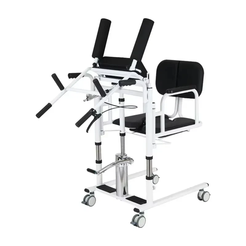 MKR Hydraulic Foldable Transfer Chair Toilet Shower Disabled Elderly Patient Rehabilitation Lift Chair - Image 2