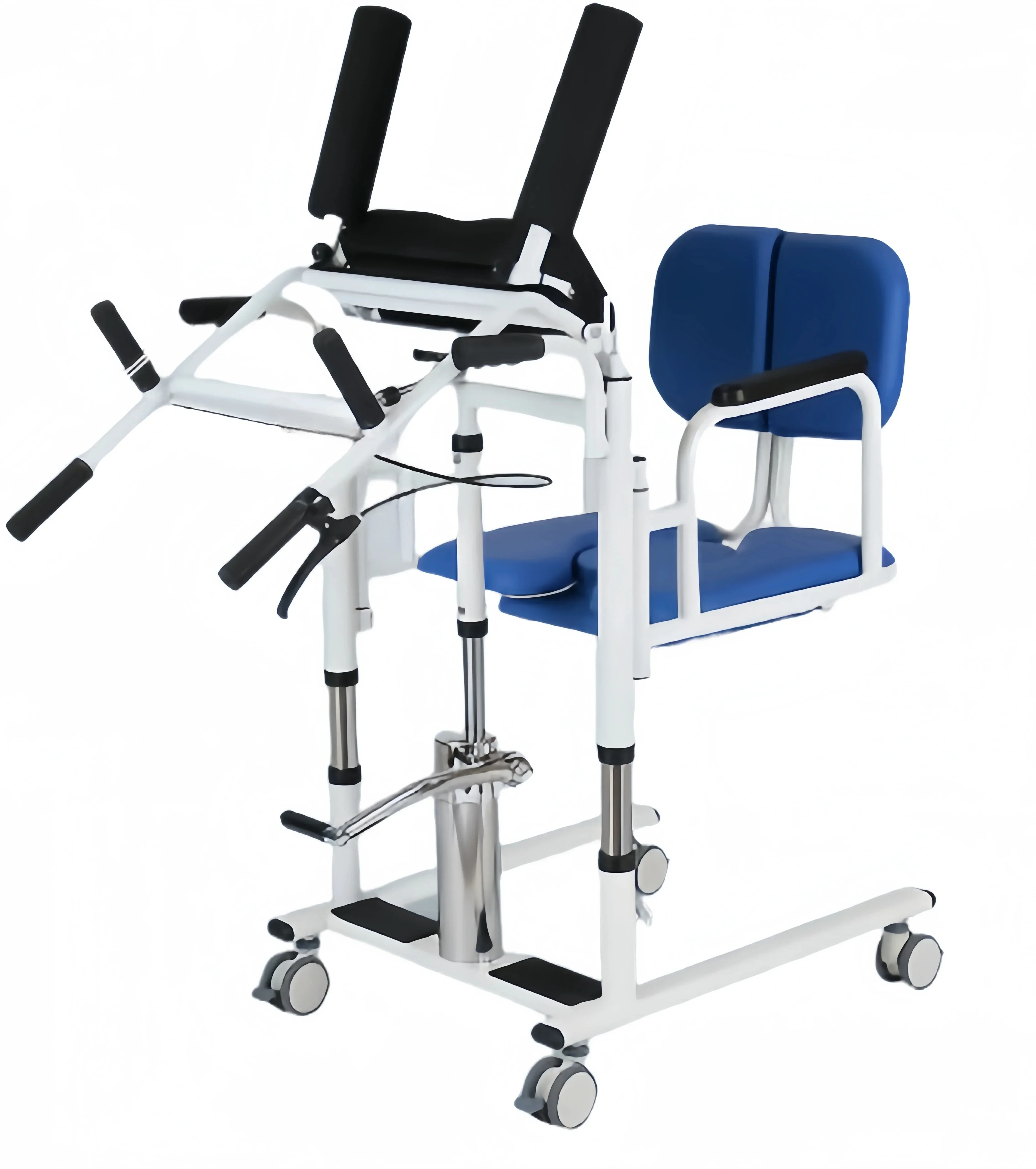 MKR Hydraulic Foldable Transfer Chair Toilet Shower Disabled Elderly Patient Rehabilitation Lift Chair - Image 3