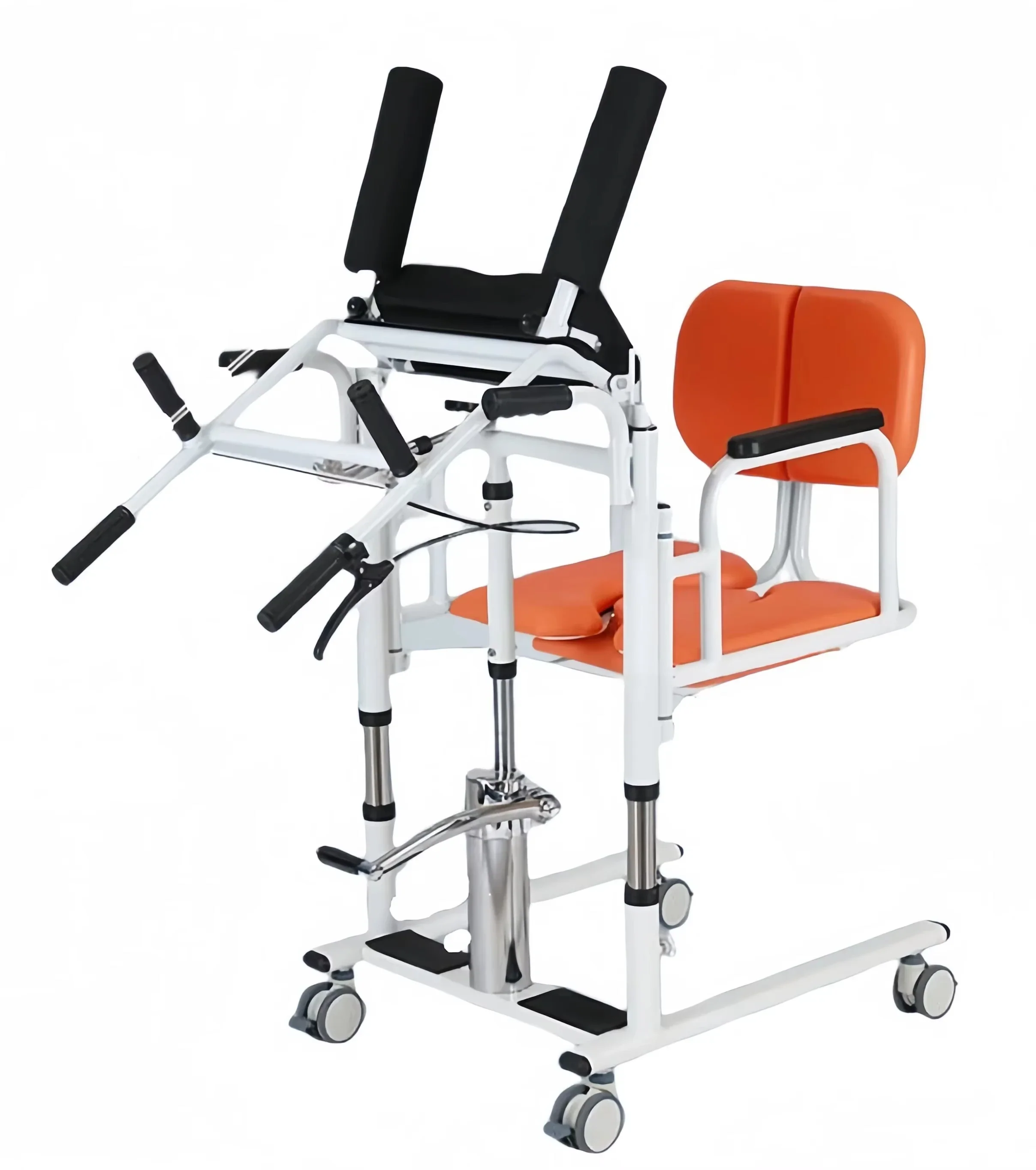 MKR Hydraulic Foldable Transfer Chair Toilet Shower Disabled Elderly Patient Rehabilitation Lift Chair - Image 4
