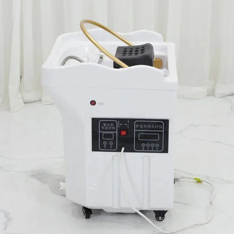 Mobile Water Circulation Shampo Chair Sink Portable Stylist Head Spa Hair Wash Basin Chair Move Shampouineuse Salon Furniture - Image 3