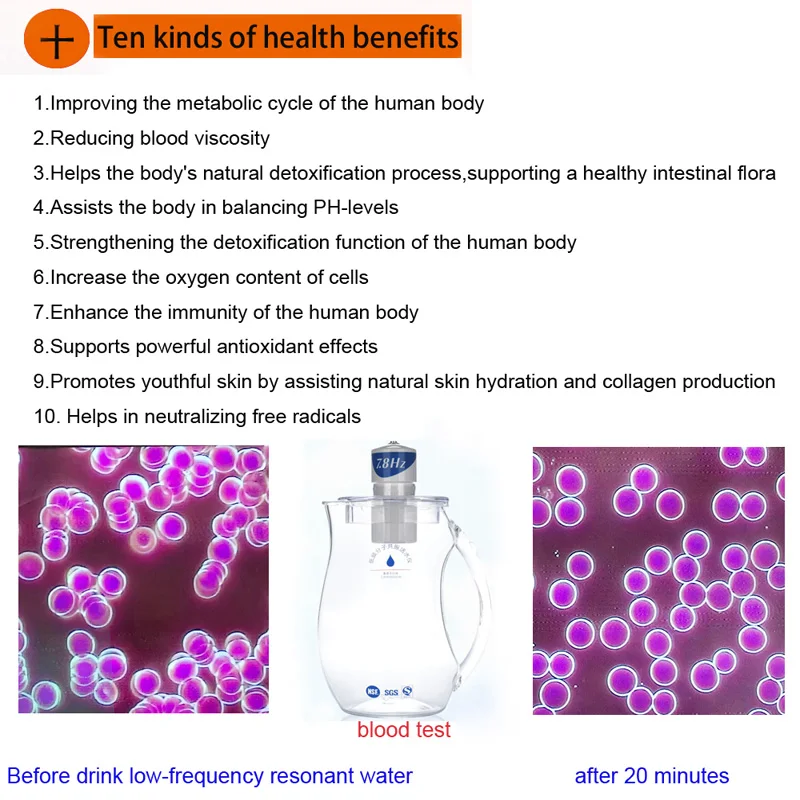 MRETOH 7.8 Hertz Molecular Resonance Water Drinking Kettle IHOOOH Patented Product Improve Sleep Promote Blood Circulation 2.5L - Image 3