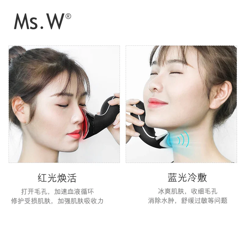 Ms.W New Home-Use 5 in 1 Skin Care Anti-aging Face & Neck Lifting Massager Beauty Tools Face Massager Free shipping - Image 5