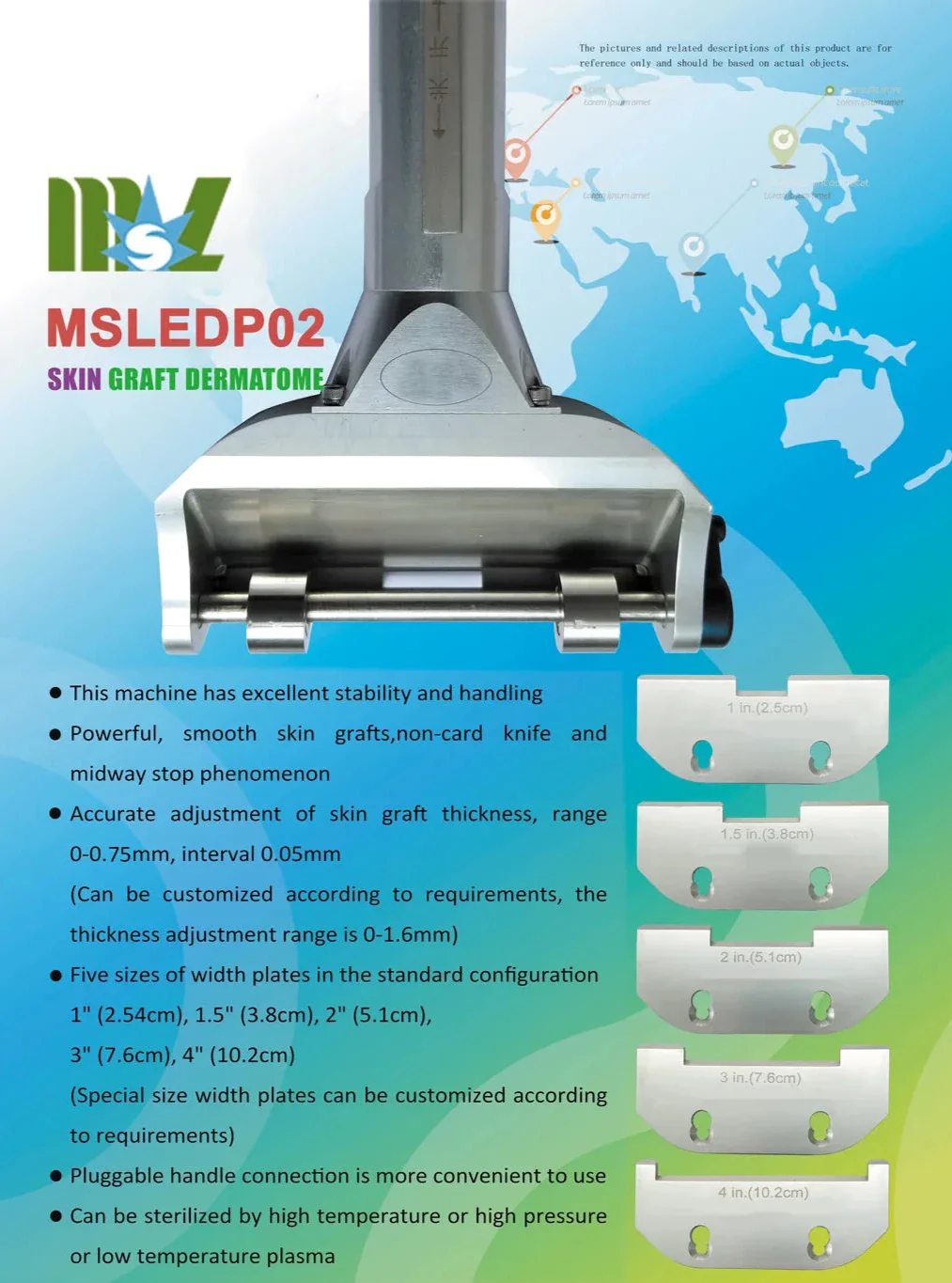MSLEDP02 Professional Electric Dermatome for Burn and Trauma Skin Grafting - Adjustable Skin Thickness, Sterilizable Medical Device - Image 7