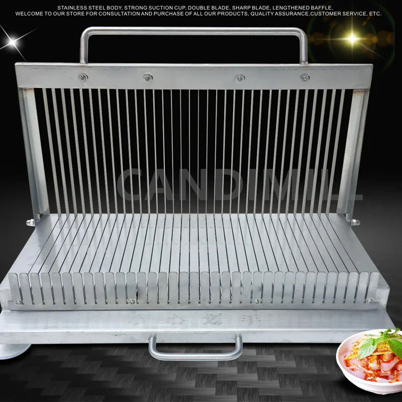 Multi-function slicing hand pressure thickened stainless steel double-blade sharp manual slicer, vegetable cooked food slice - Image 2