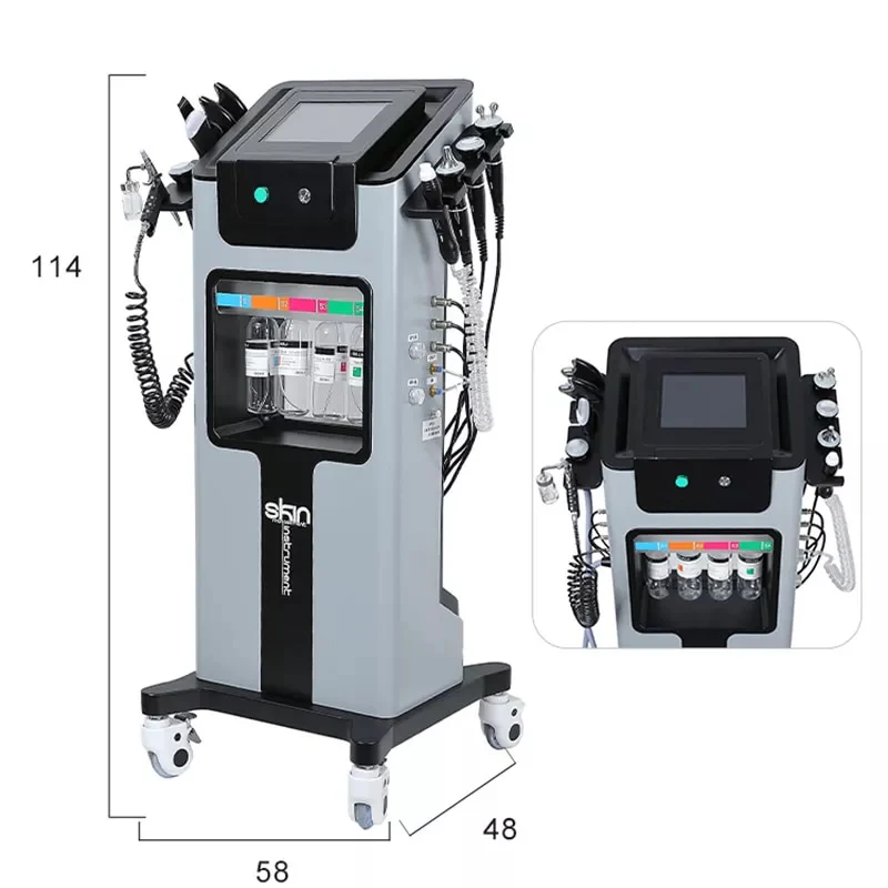 Multifunctional 10 In 1 Hydra Facial Microdermabrasion Hydro Machine For Skin Care Tightening Aqua Peeling Face Cleansing In Spa - Image 6