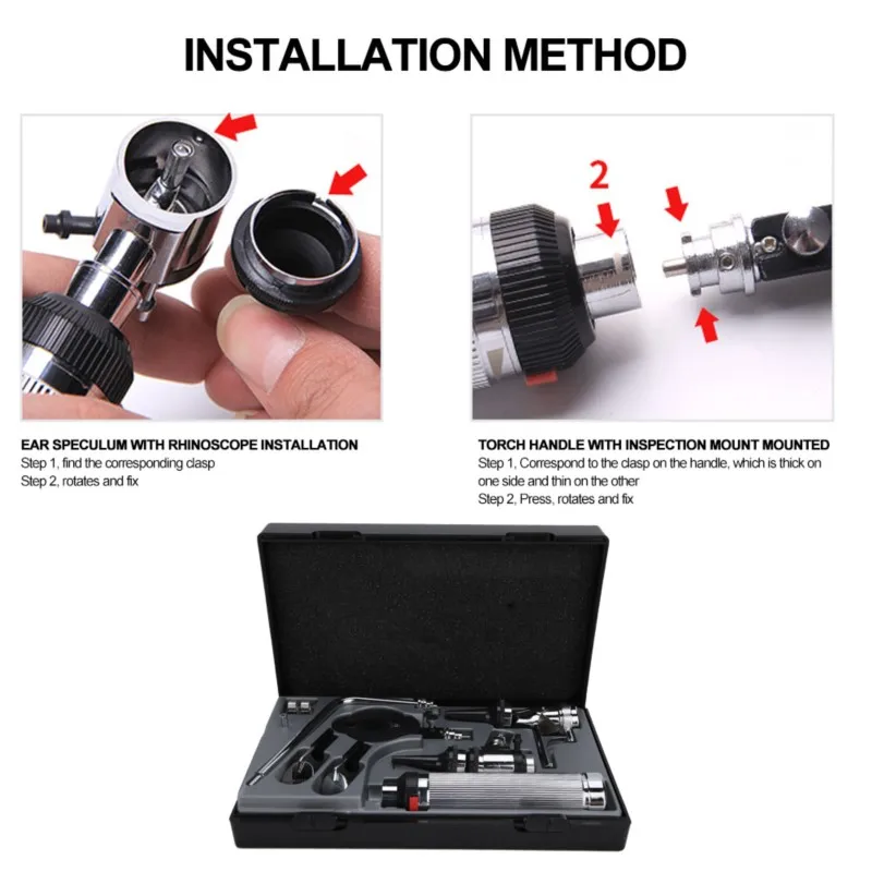Multifunctional Diagnostic Check Tool Kit Medical Diagnosis Devices Instrument Treatments Otoscope Checker Set Health - Image 2