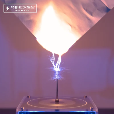 48V2A 10CM Flat-panel Bluetooth Music Tesla Coil Plasma Loudspeaker Touchable Lightning Christmas Gift - Image 6