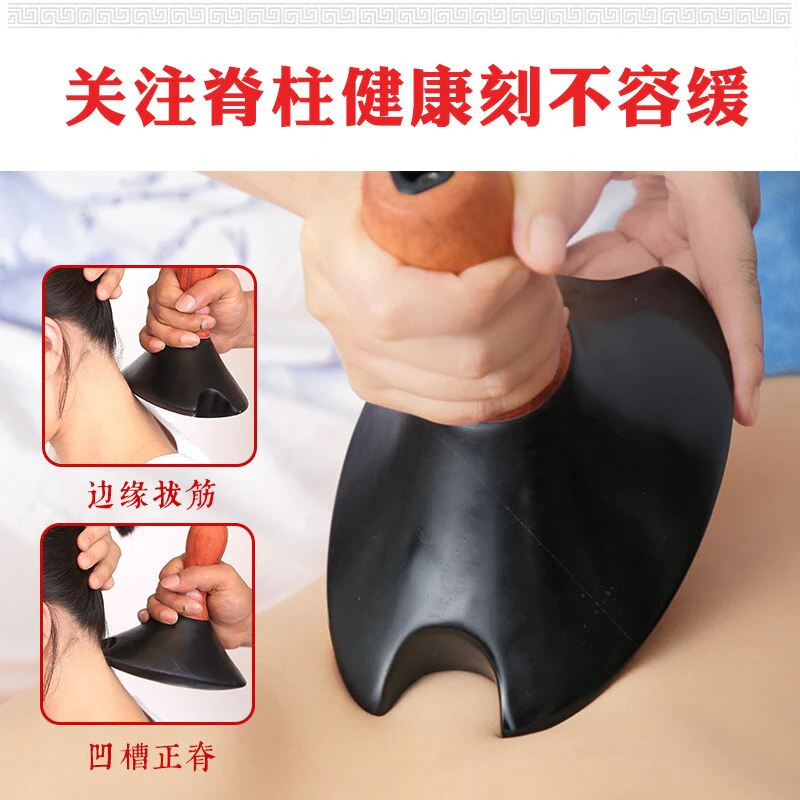 Natural Stone Needle Thermotherapy Back Abdomen Energy Stone Dredging Meridians Acupuncture Point Massager Gua Sha Therapy - Image 3