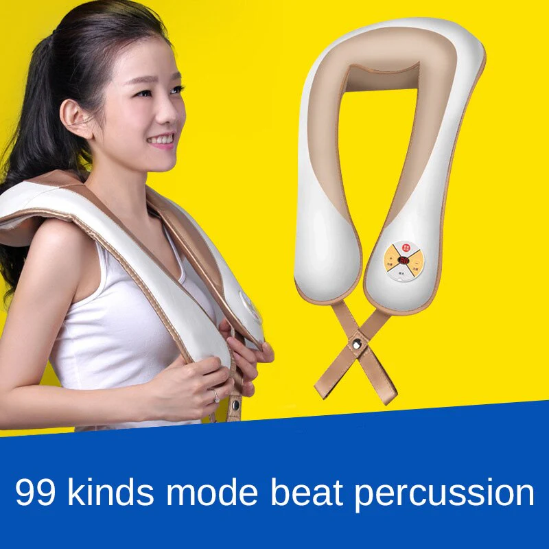 Neck shoulder massage waist shawl neck massager beat percussion Body pillow massager 99 mode 220V EU US