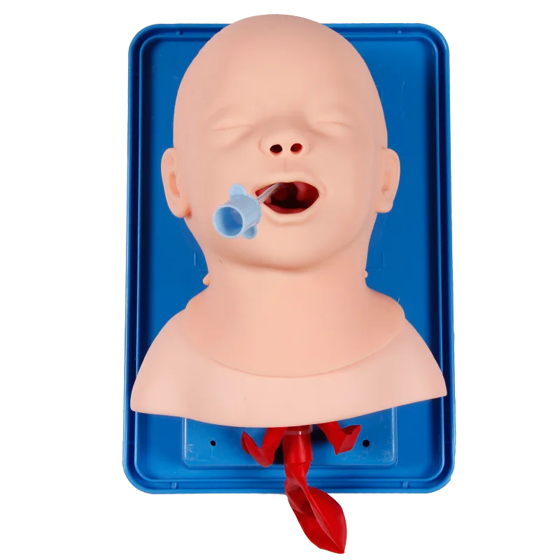 Neonatal Infant Tracheal Intubation Model Analog Double Lung and Stomach Expansion Child Tracheal Intubation Simulator