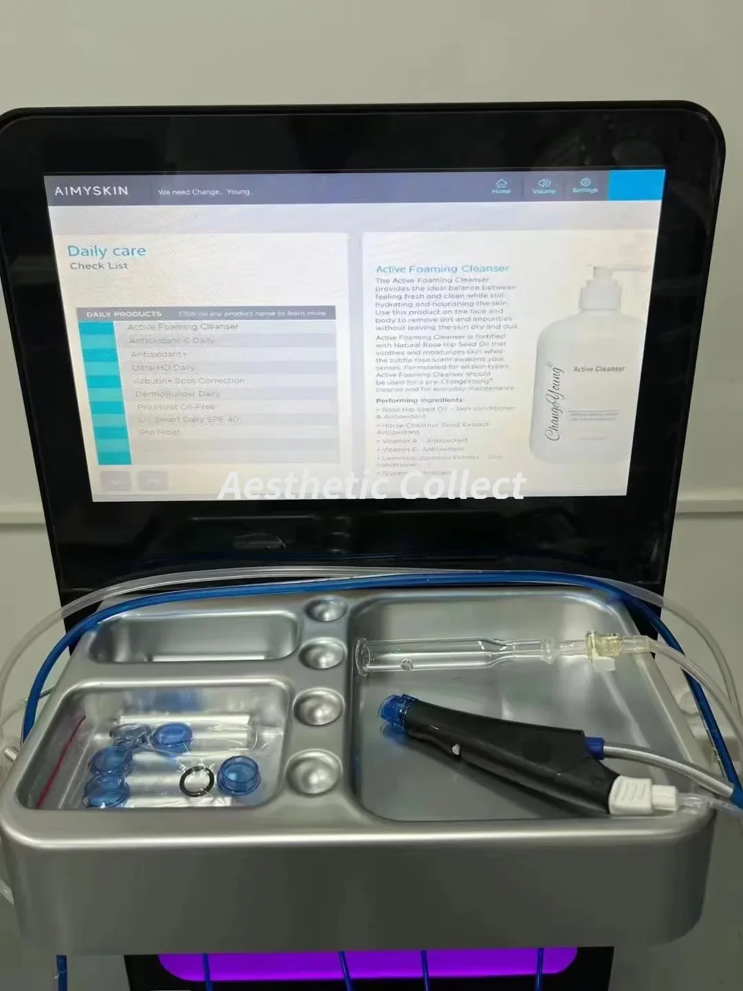 Neswest Professional H2O2 Hydro Aqua Peel Oxygan Jet Facial Hydro Diamond Glow Micro dermabrassion Facial Machine - Image 2