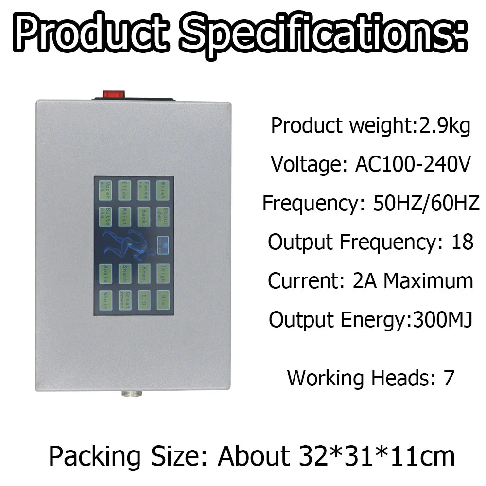 New 300MJ Shockwave Equipment For Erectile Dysfunction Professional Shock Wave Therapy Machine Body Relaxation Portable Masssger - Image 3