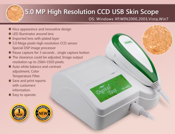EH-900U 5.0 MP HD usb 3D Skin Analysis Skin scope Diagnosis Analyzer Facial Skin Moisture Oil Acne Tester Meter Monitor - Image 7