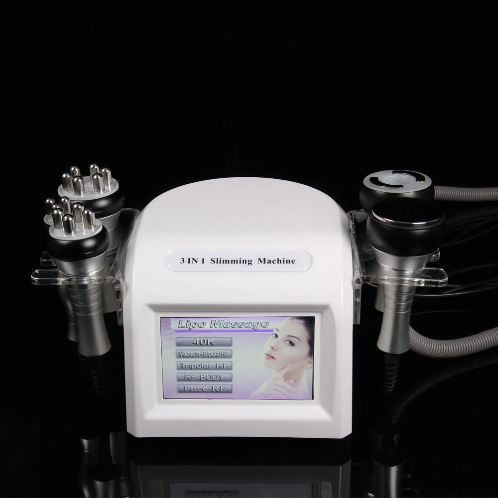 New arrival desktop 40K Cavitation Ultrasonic Vacuum Tripolar RF Slimming machine Red Photon skin care Spa equipment