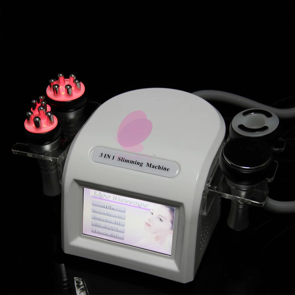 New arrival desktop 40K Cavitation Ultrasonic Vacuum Tripolar RF Slimming machine Red Photon skin care Spa equipment - Image 2