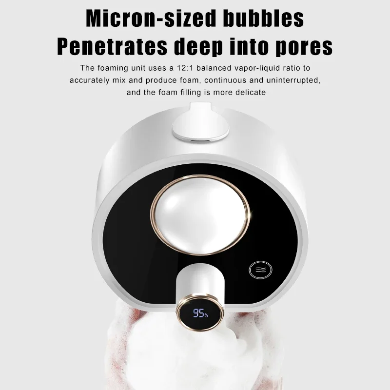 New Automatic Soap Dispenser Wall mounted Sensor Soap Dispenser Smart Infrared Foam Soap Dispenser With NightLight For Bathroom - Image 4