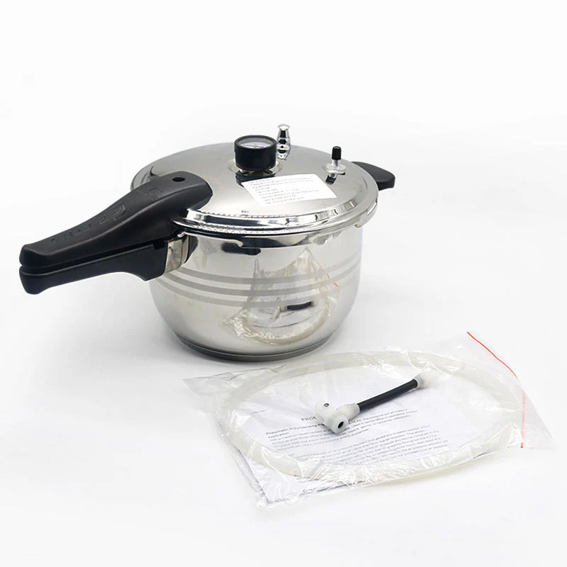 NEW Dental Lab Denture Curing Pressure Pot Sterilizing Pneumatic Polymerizing Pot with Pressure Gauge - Image 2