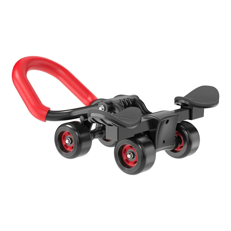 New Design Elbow Support Ab Roller 4 Wheel Muscle Training  Automatic Rebound Abdominal Wheel Strength Exercise Gym Equipment - Image 2