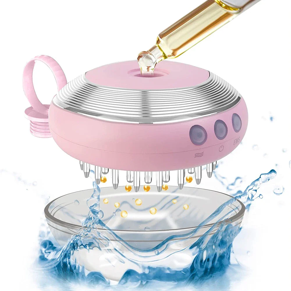New Design Hair Loss Treatment Electric Scalp Applicator Comb EMS Laser Vibration Massage Hair Regrowth Comb With Liquid Guide - Image 8