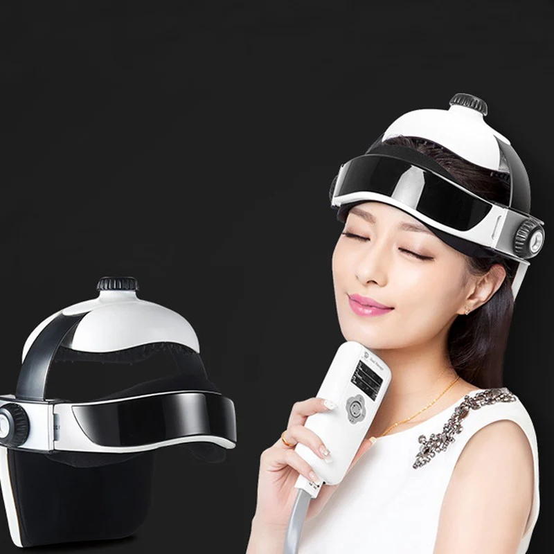 New Electric Head Massager Brain Massage Adjustable Size Instrument Helmet With Music Head Massage Life Relaxation Health Care - Image 4