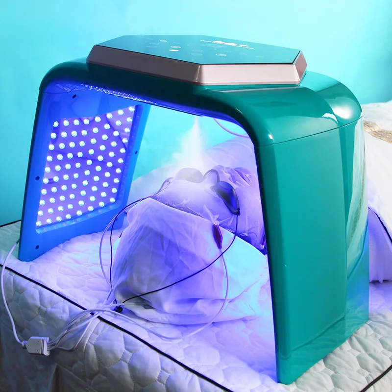 New Facial Bio Therapy 7 Color Pdt Led Light Therapy Beauty Salon Machine Facial Spa Skin Care Led Light Face Mask With Streams