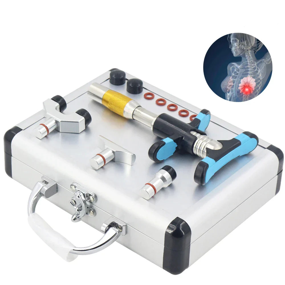 NEW Manual Chiropractic Gun Correction Adjusting Tools Spinal Massager 10 Levels Touch Screen Therapy Spine Instrument 2022