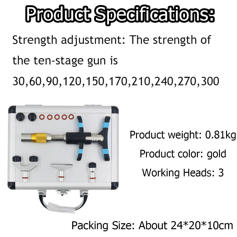 NEW Manual Chiropractic Gun Correction Adjusting Tools Spinal Massager 10 Levels Touch Screen Therapy Spine Instrument 2022 - Image 6