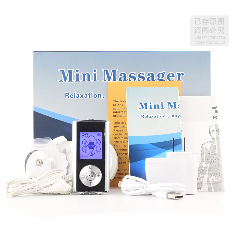 NEW Mini 6 Modes Electronic Pulse Electric Body Massager 5 ft DUAL Muscle Neck/Back/Foot - Image 6