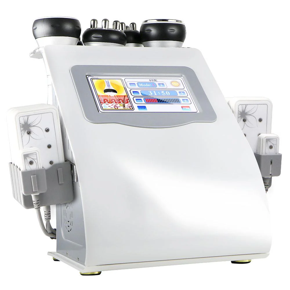 New Promotion 6 In 1 Ultrasonic Cavitation Vacuum Radio Frequency Lipo Laser Slimming Machine for Spa - Image 7