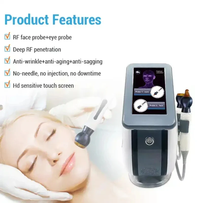 New RF Facial Beauty Machine CRT Hot Sculpture 2 IN 1 Face Lifting Eye Wrinkle Removal Skin Body Care Tightening Instrument Skin Rejuvenation - Image 2