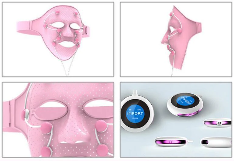 New Smart Portable Facial Mask Silicone Magnetic Massage face lift Anti Wrinkle Crow Feet Eye Toning Firm Skin mask Machine - Image 7