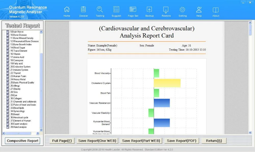 New Ver 6.3.36 Quantum Therapy Analyzer Real 62 Reports 9 in 1 Magnetic Resonant Healthy Body Analysis Bio Resonance Device - Image 3
