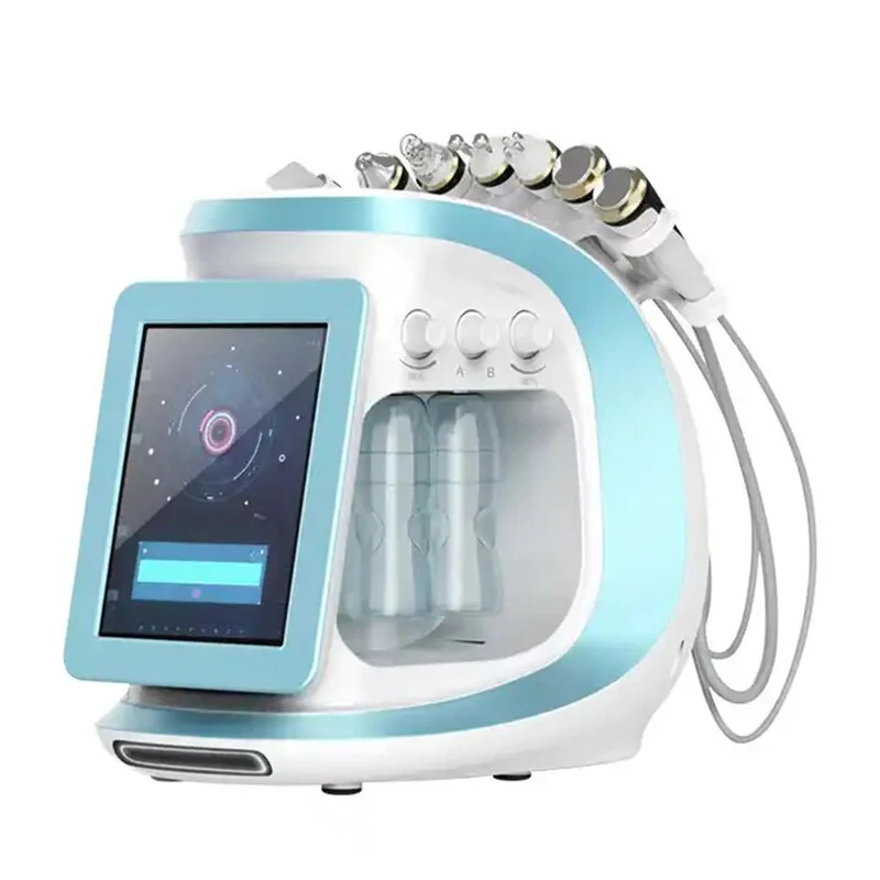 New Water Dermabrasion Oxygen Ice Blue Smart Jet Aqua Peel Small Bubble Skin Cleansing Device Facial Machine - Image 2
