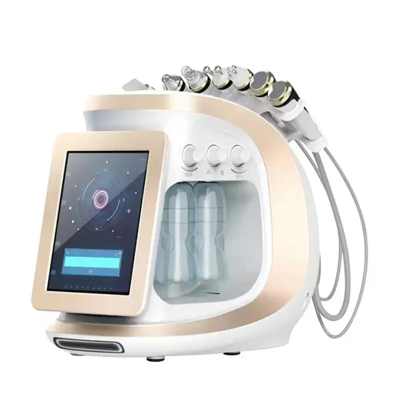 New Water Dermabrasion Oxygen Ice Blue Smart Jet Aqua Peel Small Bubble Skin Cleansing Device Facial Machine - Image 3