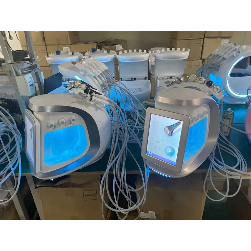 New Water Dermabrasion Oxygen Ice Blue Smart Jet Aqua Peel Small Bubble Skin Cleansing Device Facial Machine - Image 5