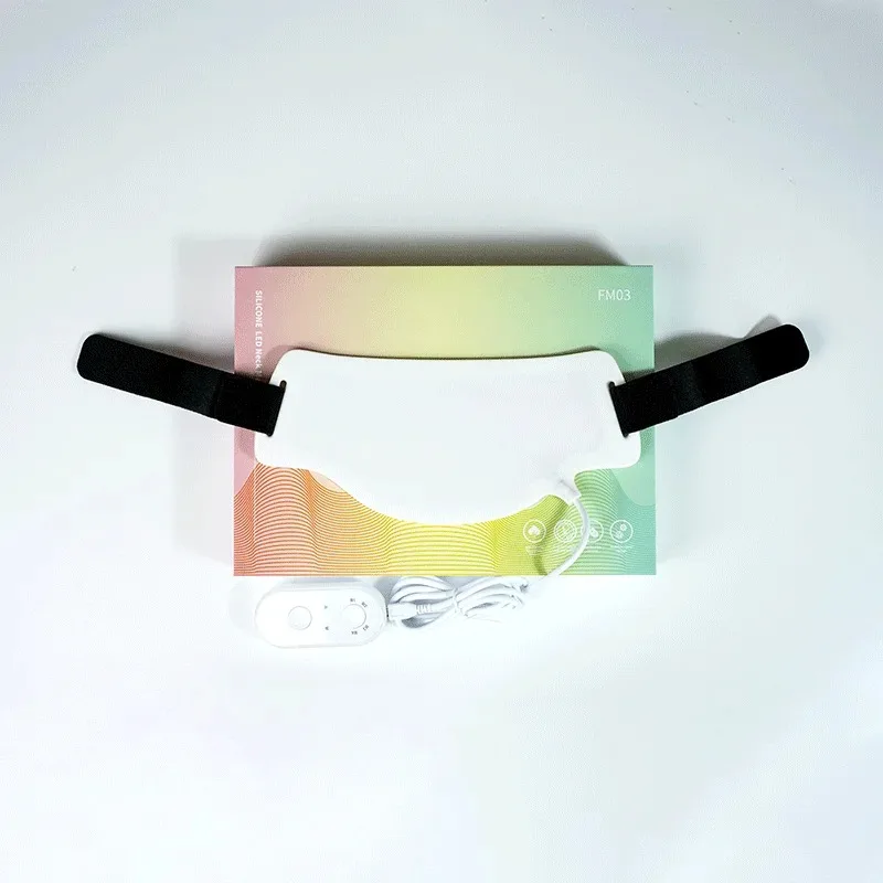Newdermo Red Light Therapy Photon Mask Neck Colors Silicone Led Infrared Light Therapy Neck Mask - Image 3
