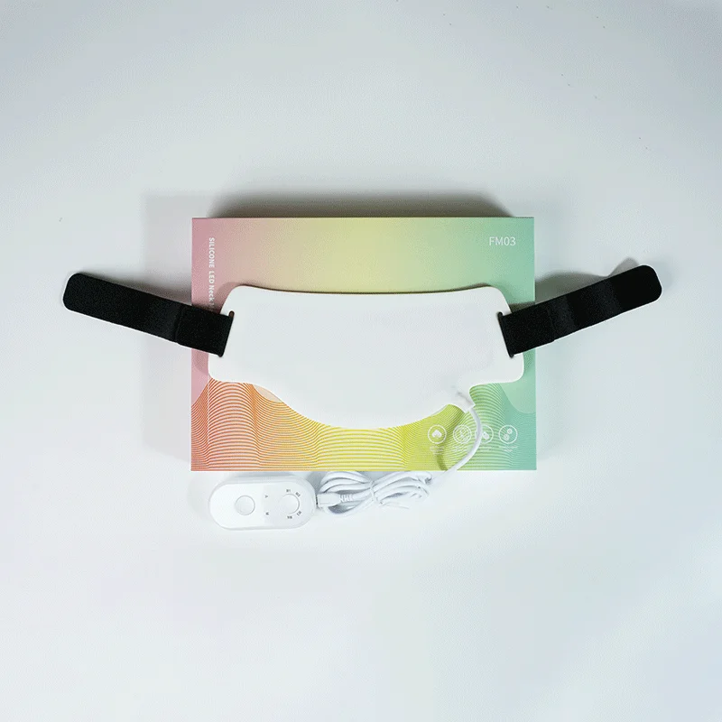 Newdermo Red Light Therapy Photon Mask Neck Colors Silicone Led Infrared Light Therapy Neck Mask - Image 7