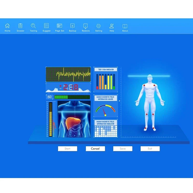 NEWest Body Analyzer Quantum Resonance Magnetic Body Health Analyzer With Therapy Multiple Languages Personal Health Care - Image 5