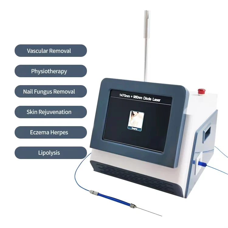 Newest Endolaser 1470nm 980nm Diode Laser Face Endolaser With Fiber Optic Laser Lipolysis Lipolysis Weight Loss - Image 2