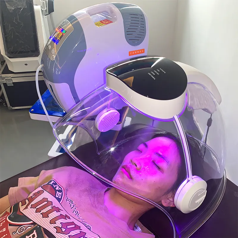 Newest O2toderm Oxygen Dome With 7 Colors LED Light Therapy Oxygen Jet Facial Beauty Machine - Image 2