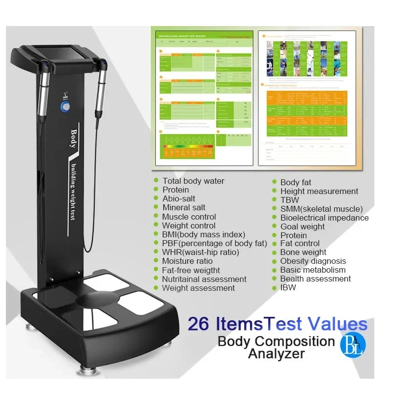 Newest Professional Body Building Weight Test System/Human Fat Health Analyzer Machine GS6.5C+ Tools 8d NLS Full High Quality - Image 2
