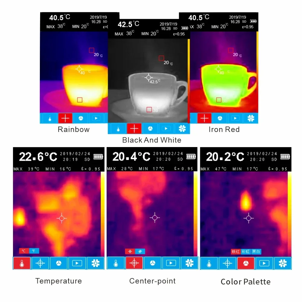 NF-521 Infrared Thermal Imager Sensor -10~400℃ Temperature Thermal Imaging Camera 2000 Pixels Imager Floor Heating Detector - Image 6