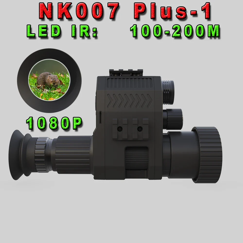 NK007 Night Vision Monocular 1080P 200-400M Infrared Scope Camcorder with Rechargeable Battery Charger Multiple Language - Image 7
